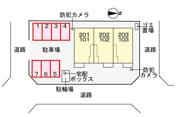 ペンタゴンの区画図