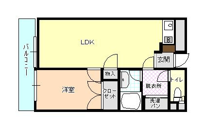 パークノヴァ久留米中央【キャッシュバック対象物件】の間取り