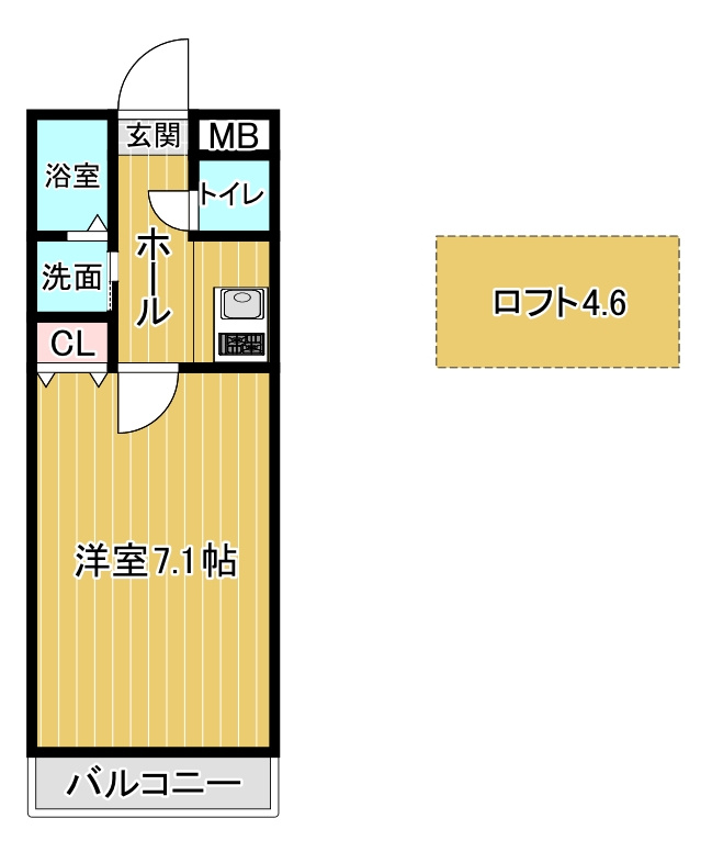 シオンの間取り|現況優先※他号室間取り図面です。