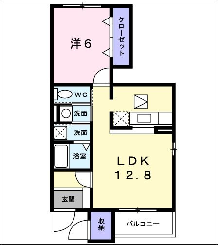サンフローラM-Bの間取り