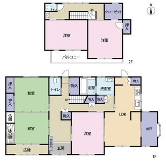 【間取り】 | 各務原市前渡西町和風建築の中古住宅！敷地広々169坪！お車スペース4台以上可能！離れ・倉庫あり！ | 各務原市前渡西町和風建築の中古住宅！敷地広々169坪！お車スペース4台以上可能！離れ・倉庫あり！