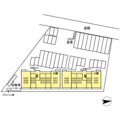 【区画図】 | Ｄ－グレイス　A棟