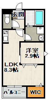 REGIES清荒神Ⅰの間取り