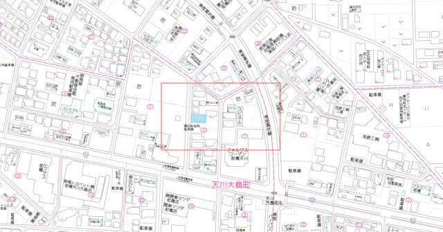 【土地】前橋市天川大島町　約43坪売地の地図