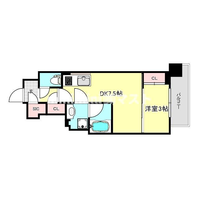 コンフォリア・リヴ本町WESTQの間取り