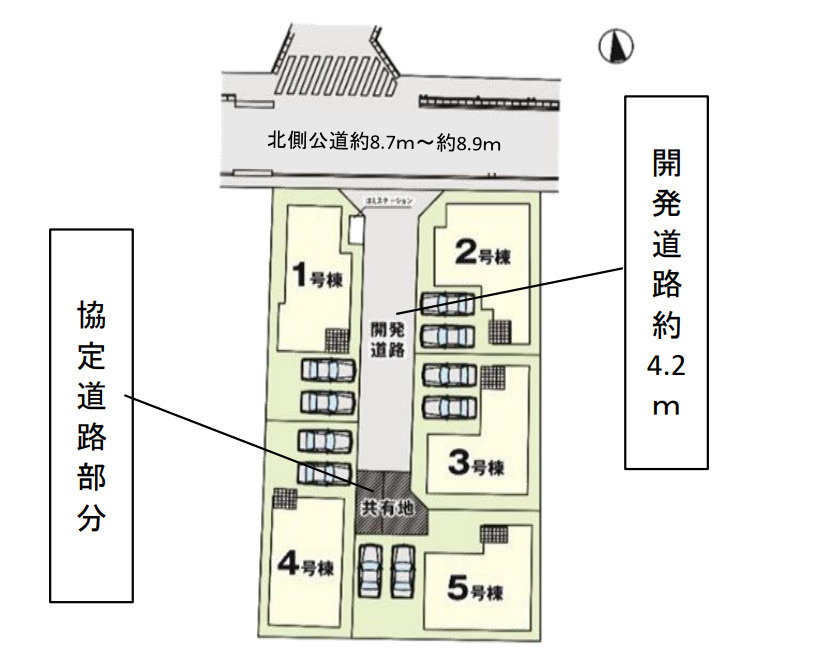 川越市今成1期　アーバンスタイルの区画図