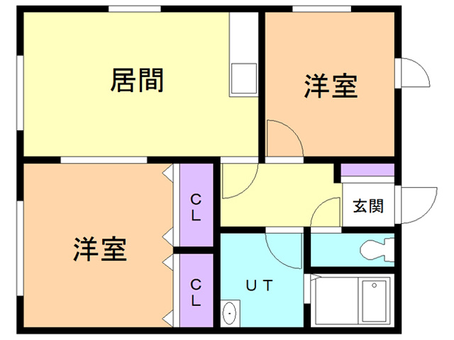 コーポＫ５の間取り