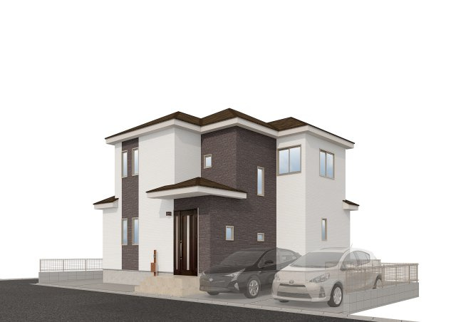 ハートフルタウン宜野湾市大山Ⅱ　全1棟の外観|外観パース