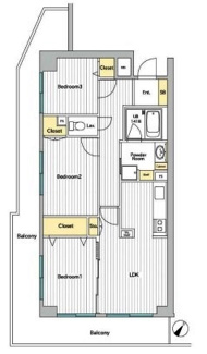 【間取り】 | 川越市大袋新田　リフォーム済み中古マンション　西武新宿線『南大塚駅』徒歩11分　【大東西小学区】