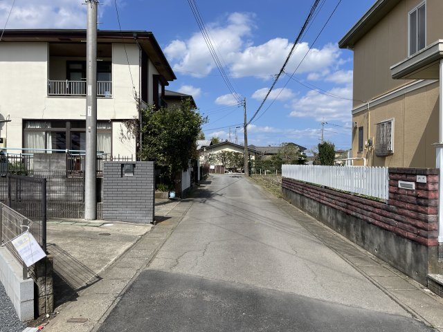 水戸市酒門町14期　新築戸建て　1号棟の前面道路含む現地写真|堂々！建物完成♪実際のお部屋をご見学可能です♪
ご見学が一番の資料！お気軽にお問い合わせ下さい♪