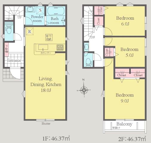 【内覧動画公開中！】三鷹市大沢１丁目 京王線 西調布駅 新築戸建の間取り