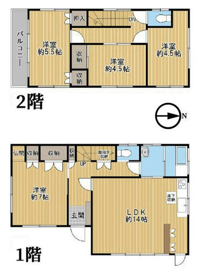 【間取り】 | 大網白里市南横川　中古戸建て