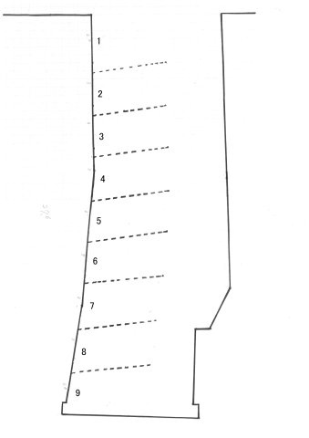 円政寺町駐車場の区画図