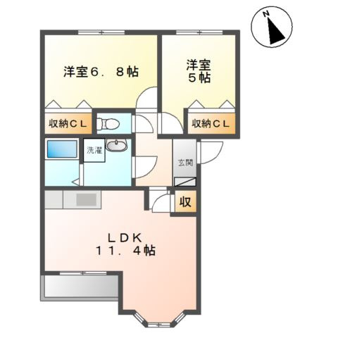 ヴィータローザの間取り
