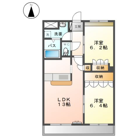 リミエールしろのうちの間取り
