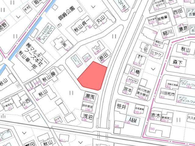 総社市門田土地の地図