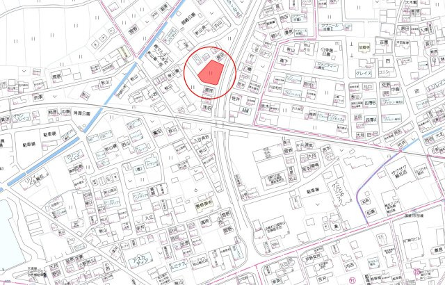 総社市門田土地の地図