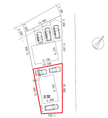 【区画図】 | 大津朝倉売り土地42坪