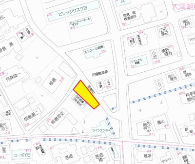 【地図】 | 大津朝倉売り土地23.28坪