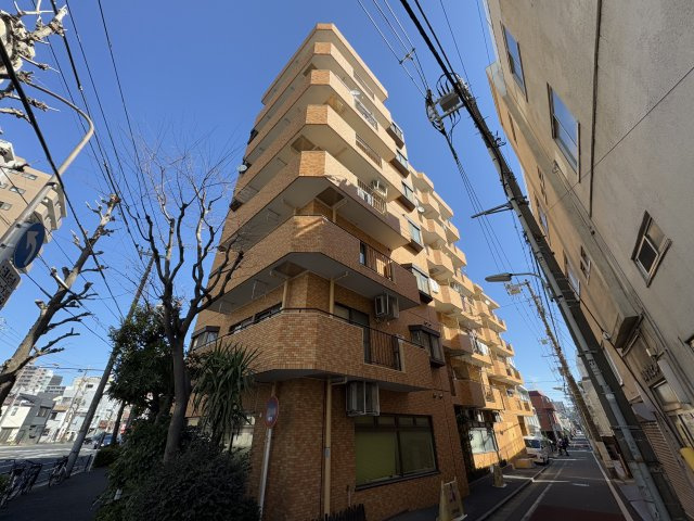 ライオンズマンション西中延の外観|東急池上線「荏原中延」駅徒歩８分の立地に佇むマンション