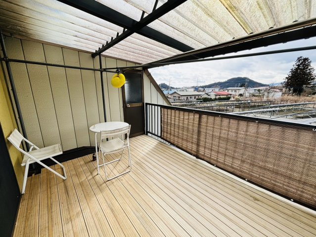 栃木県塩谷郡塩谷町　店舗付き中古物件のバルコニー