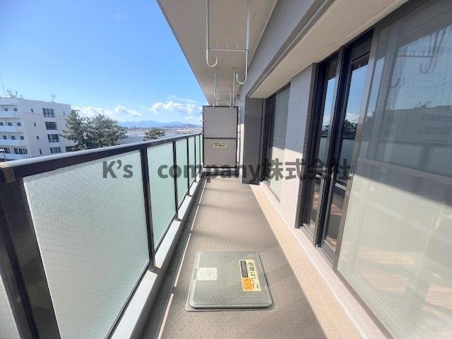 茅ヶ崎市南湖1丁目　ダイアパレス茅ヶ崎南湖のバルコニー|晴れた日には洗濯物が干せるバルコニーです☆