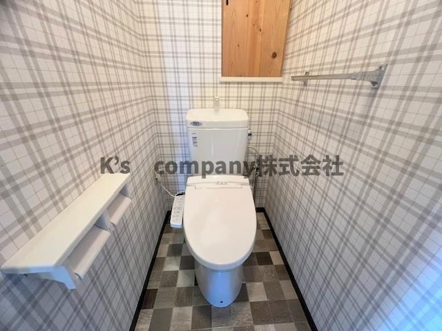 茅ヶ崎市南湖1丁目　ダイアパレス茅ヶ崎南湖のトイレ|特徴のあるクロスのトイレです♪