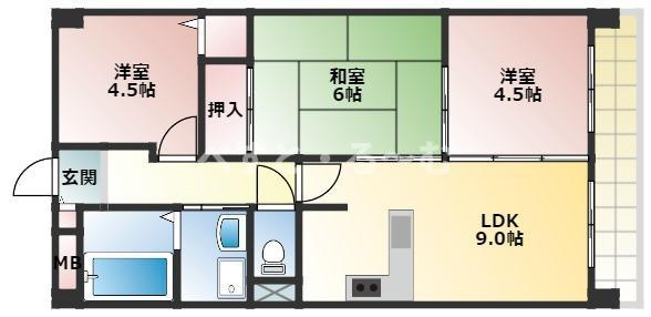 セラヴィの間取り