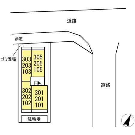 コニフェールⅡの区画図