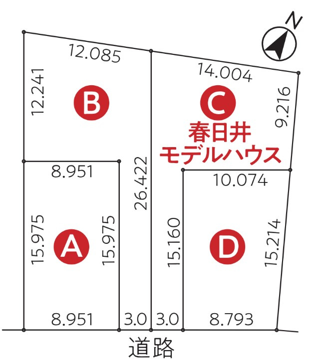 N-STAGE春日井市柏井町４丁目　Ａ区画の土地図