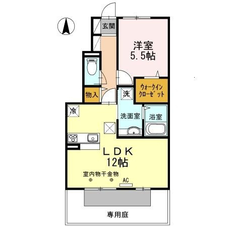 フラッツ福井東町の間取り