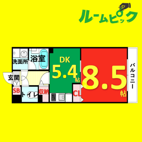 センチュリー富士見　名古屋市賃貸　仲介手数料無料の間取り