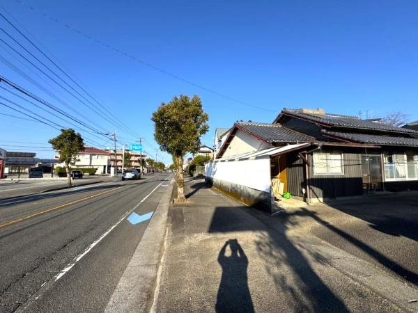 宮崎市大坪町　土地の前面道路含む現地写真