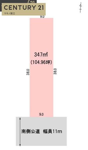 岐阜市柳森町２丁目の売地の土地図