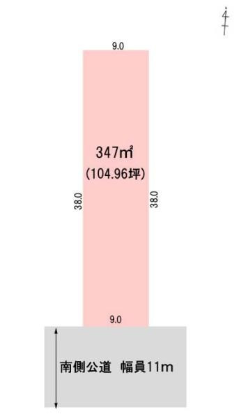 岐阜市柳森町2丁目の土地図
