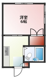 ハイツやまびこＢの間取り