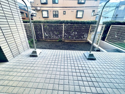 【バルコニー】 | ノーブル猿江恩賜公園WEST | 専用庭には階段もあります