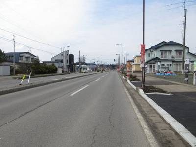 【前面道路含む現地写真】 | 大館市東台７丁目分譲地・土地物件　A区画
