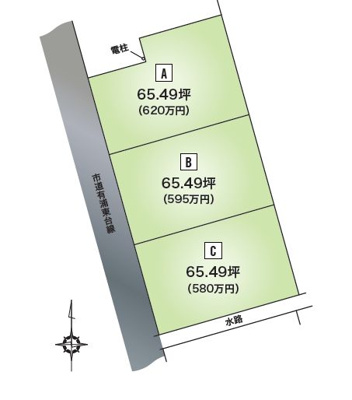【区画図】 | 大館市東台７丁目分譲地・土地物件　C区画