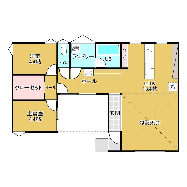 ヤスナガテラス分譲住宅（soulact)の間取り