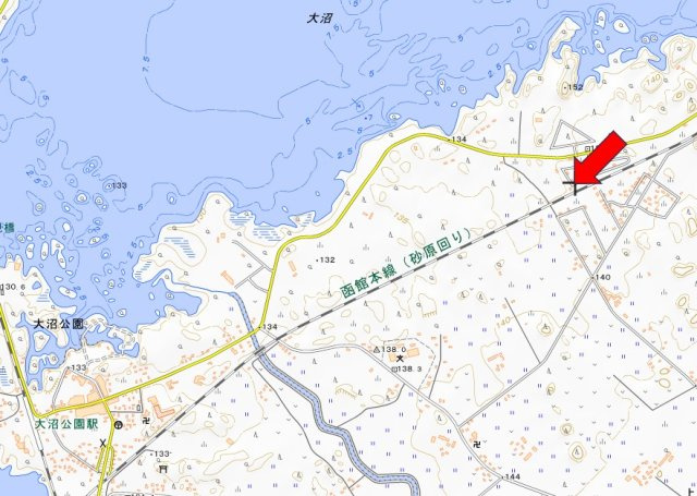 亀田郡七飯町 字軍川 （大沼公園駅） 住宅用地の外観