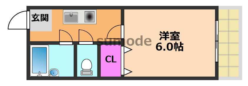 CHERRY AKUTAの間取り