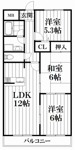 【間取り】 | レイグラウンド | 反転タイプ