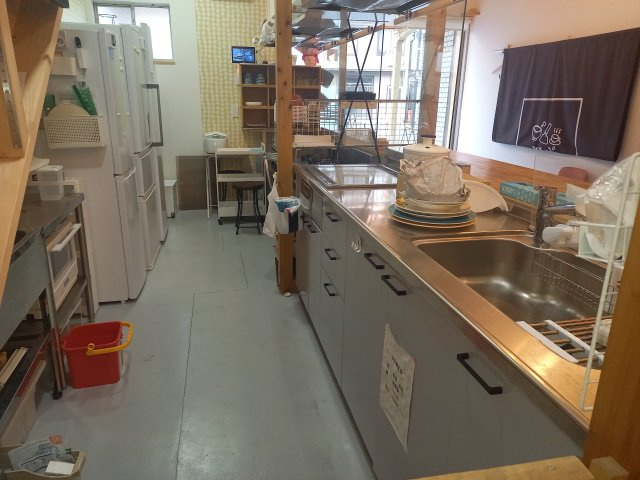 鷺山店舗のキッチン