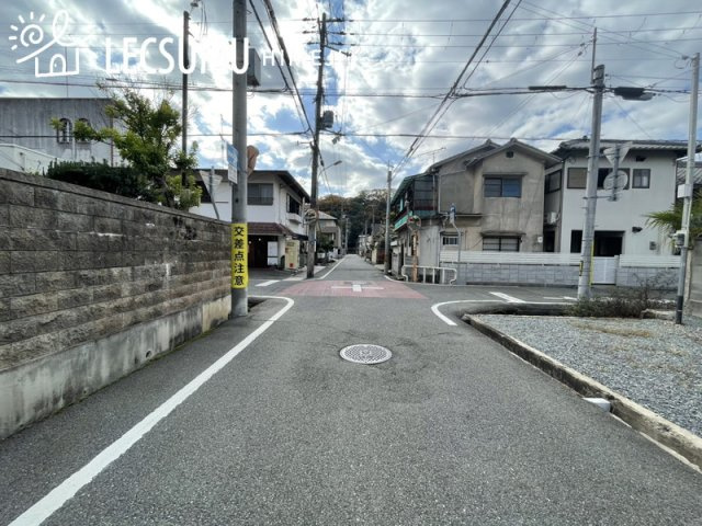姫路市八代本町１丁目／売土地の前面道路含む現地写真
