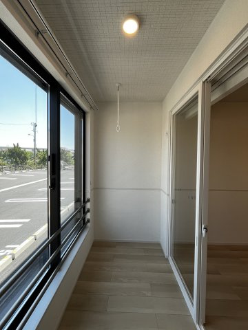 ヒカルサ境港渡町イーストのバルコニー