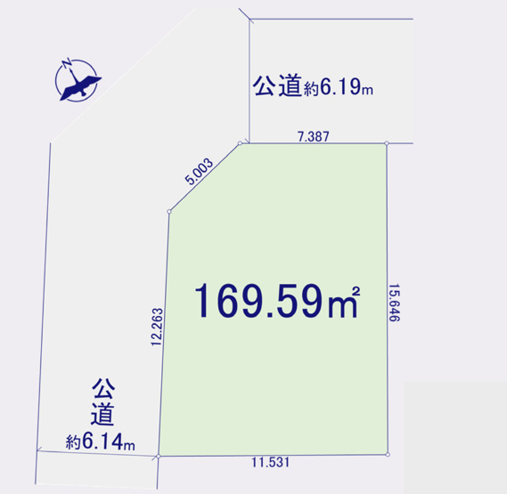 【土地図】 | 児玉郡上里町七本木　売地　全1区画　