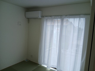 【その他共用部分】 | ３号棟現地和室（2025年04月14日）撮影　＊和室のみエアコン付き
