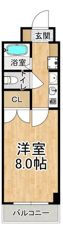 アークコート宮の前の間取り|※間取りが現況と異なる場合は現況を優先します※