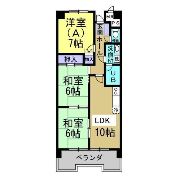 グランドヒルズ東海の間取り